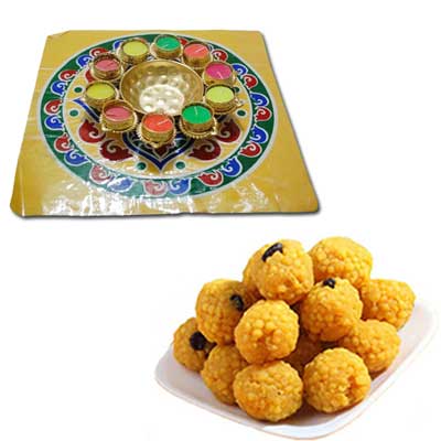 "Red Gerberas and Roses Flower Basket (Krish) - Click here to View more details about this Product